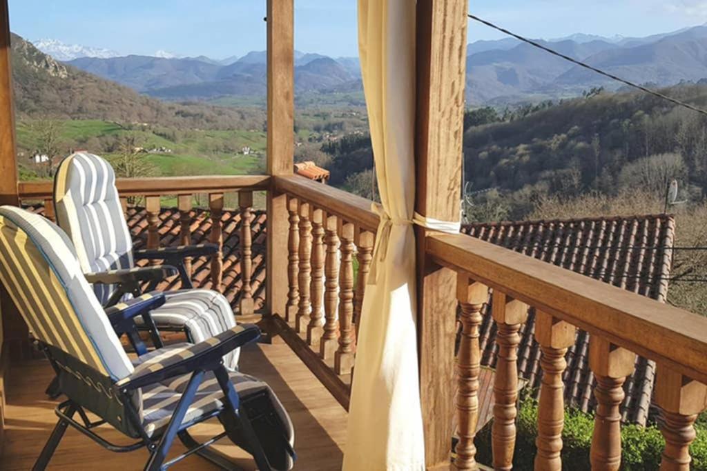 Villa Casa rústica en Asturias con preciosas vistas Borines Exterior foto